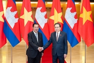 លោក Tran Thanh Man ប្រធានរដ្ឋសភាវៀតណាម ជួបជាមួយ សម្តេចតេជោ ហ៊ុន សែន ប្រធានគណបក្សប្រជាជនកម្ពុជា និងជាប្រធានព្រឹទ្ធសភាកម្ពុជា